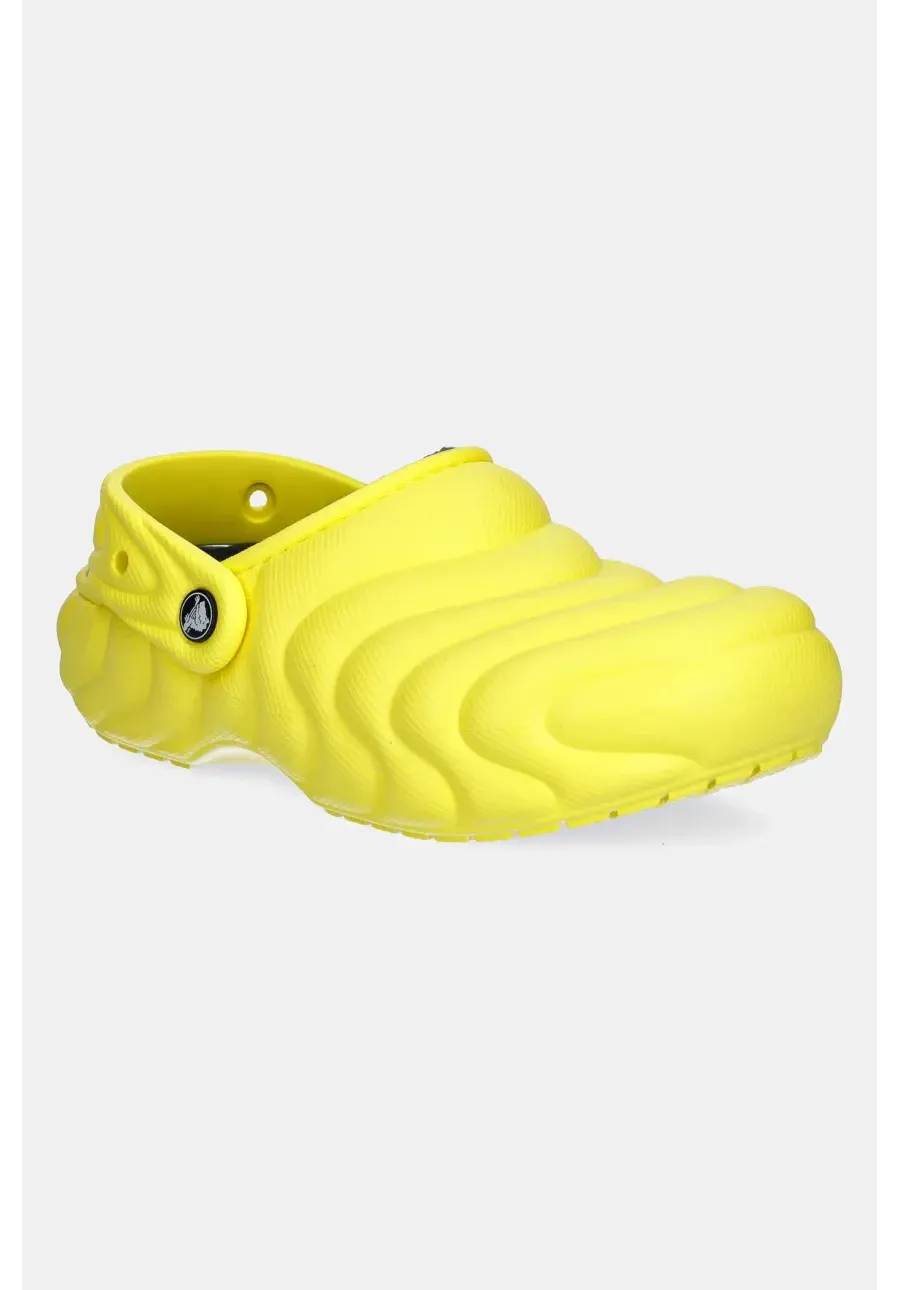 obrazek 1 Crocs kapcie Classic Lined Overpuff Clog kolor żółty 210059