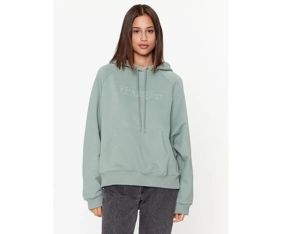 obrazek 1 Wrangler Bluza 112343095 Zielony Relaxed Fit