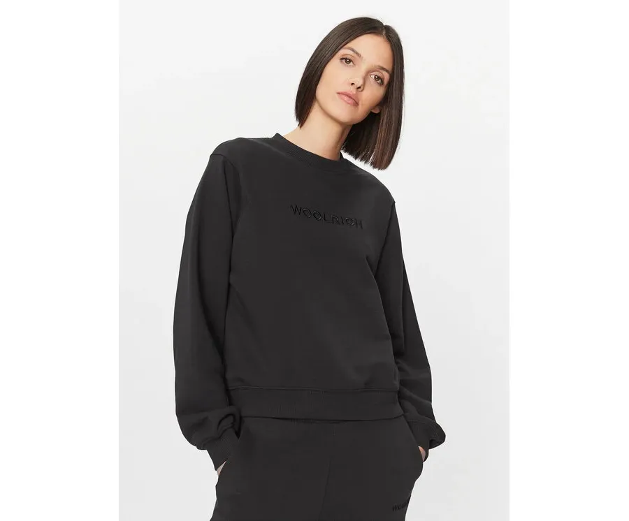 obrazek 1 Woolrich Bluza Logo CFWWSW0115FRUT3164 Czarny Relaxed Fit