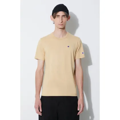 Zdjęcie Champion t-shirt bawełniany kolor żółty gładki 216545-MS053