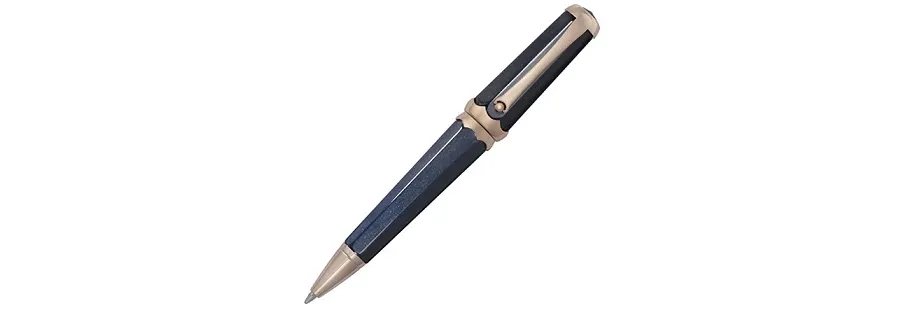 obrazek 2 Rose Gold Plated Blue Piccola Ballpoint Pen Montegrappa