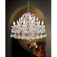 Picture Beautiful crystal chandelier in antique style