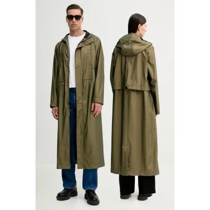 Zdjęcie Rains kurtka Bold Longest Jacket W3 kolor zielony przejściowa 12120
