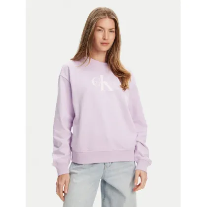 Zdjęcie Calvin Klein Jeans Bluza Monologo LV047B234G Fioletowy Relaxed Fit
