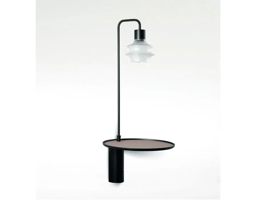 obrazek 1 Lampa ścienna Drip lub Drop z półką i wejściem USB