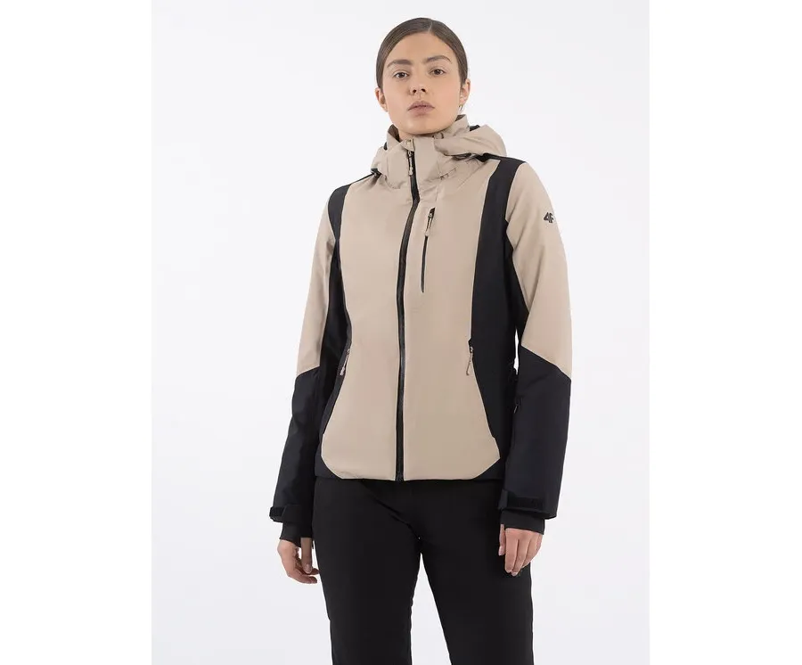 obrazek 1 4F Kurtka narciarska 4FAW23TTJAF340 Brązowy Slim Fit