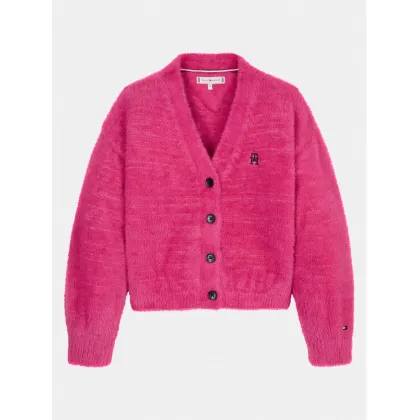 Zdjęcie Tommy Hilfiger Kardigan KG0KG07711 Różowy Regular Fit