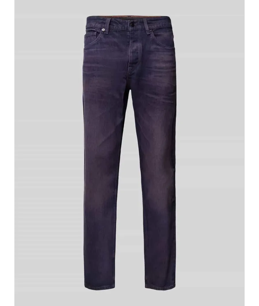 obrazek 1 Jeansy o kroju regular fit z 5 kieszeniami model ‘Troy’