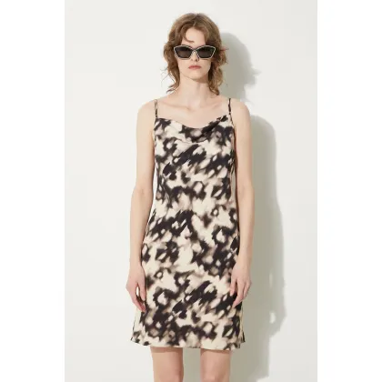 Zdjęcie Samsoe Samsoe sukienka Safredericka Dress kolor beżowy mini prosta F24100162