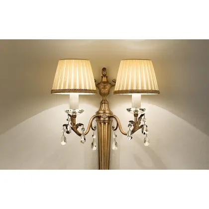 Picture Elegant, brown wall lamp for the living room - Primadonna