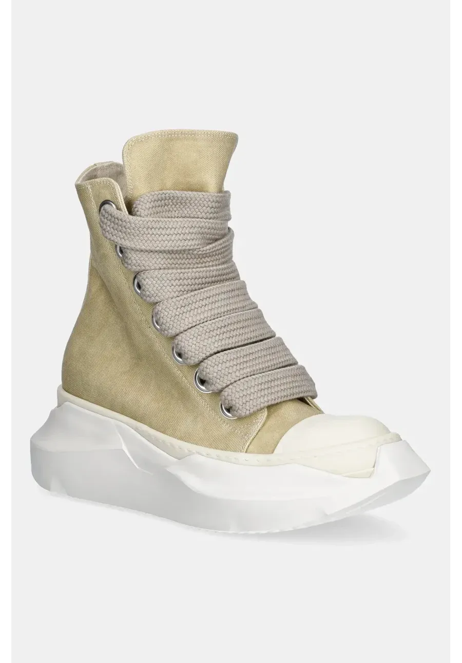 obrazek 1 Rick Owens DRKSHDW trampki Jumbo Laces Abstract Sneak kolor beżowy DS01E3844.CVSW2