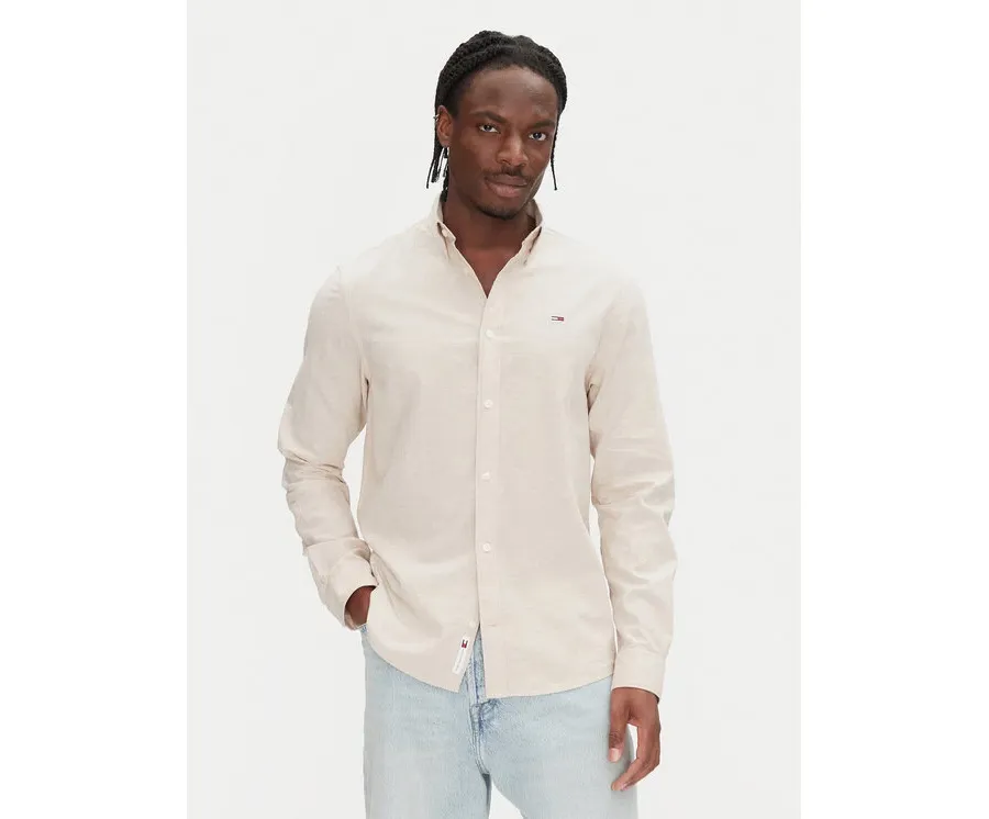 obrazek 1 Tommy Jeans Koszula DM0DM20875 Beżowy Regular Fit