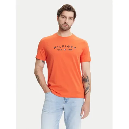 Zdjęcie Tommy Hilfiger T-Shirt Fathers Day MW0MW39356 Pomarańczowy Regular Fit