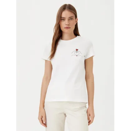 Zdjęcie Vero Moda T-Shirt Viva 10322077 Biały Regular Fit