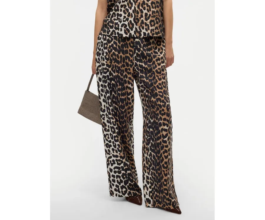 obrazek 1 Vero Moda Spodnie materiałowe Josie 10303759 Brązowy Wide Leg