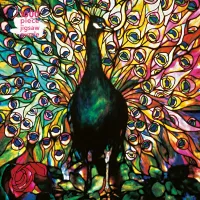 Zdjęcie Puzzle dla dorosłych Louis Comfort Tiffany: Wyświetlanie pawia - Flame Tree Publishing