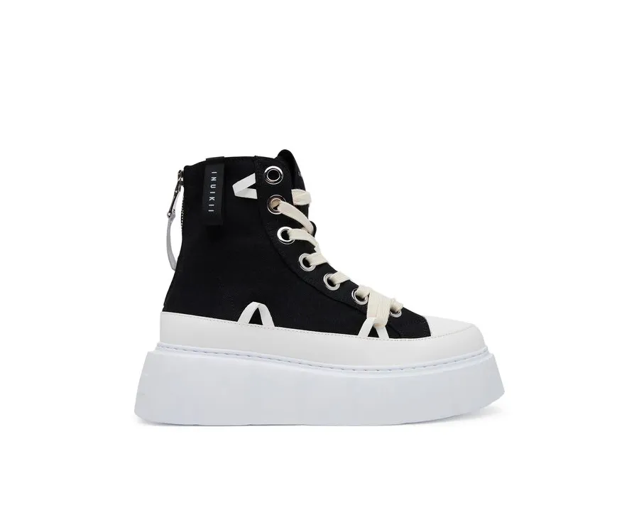 obrazek 1 Inuikii Trampki Matilda Canvas High 30103-025 Czarny