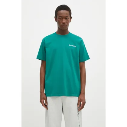 Zdjęcie Sporty & Rich t-shirt bawełniany Health Is Wealth kolor zielony z nadrukiem TO043516300GR03