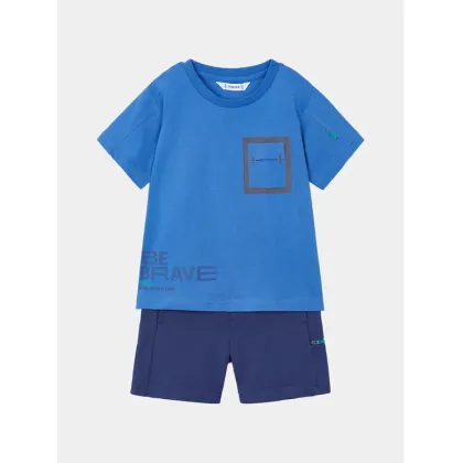 Zdjęcie Mayoral Komplet t-shirt i spodenki 3601 Niebieski Regular Fit