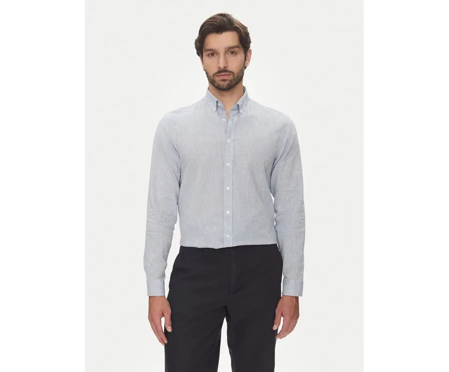 obrazek 1 Lindbergh Koszula 30-203344B Błękitny Relaxed Fit