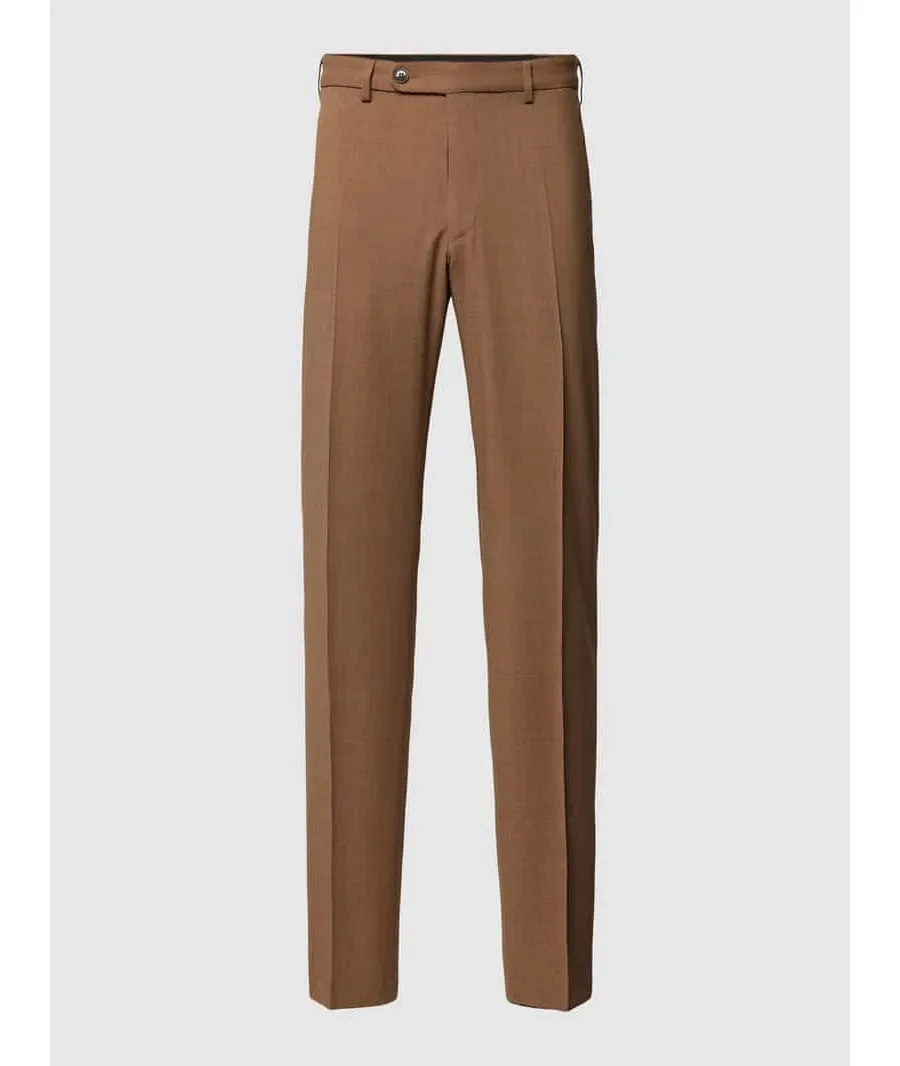obrazek 1 Spodnie do garnituru o kroju slim fit z zapięciem na guzik
