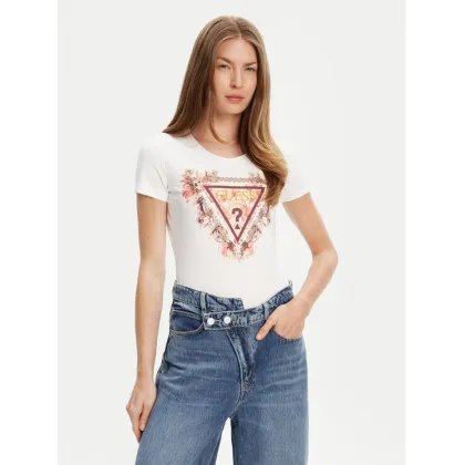 Zdjęcie Guess T-Shirt W5YI08 J1314 Biały Regular Fit