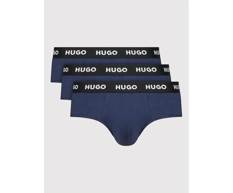 obrazek 1 Hugo Komplet 3 par slipów Hipbrief 50469763 Granatowy HUGO