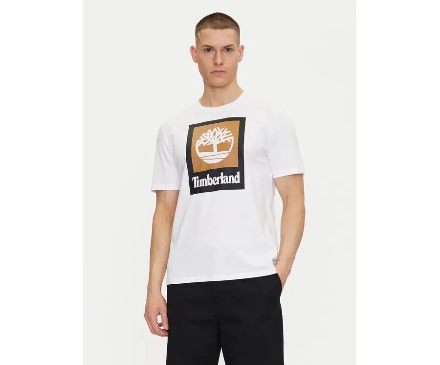 obrazek 1 Timberland T-Shirt TB0A5QS2 Biały Regular Fit