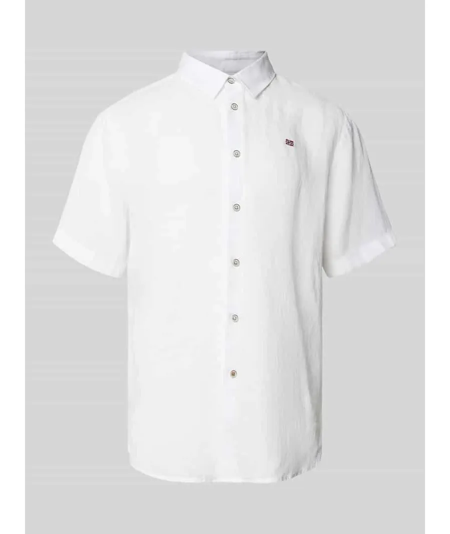obrazek 1 Koszula casualowa o kroju regular fit z lnu