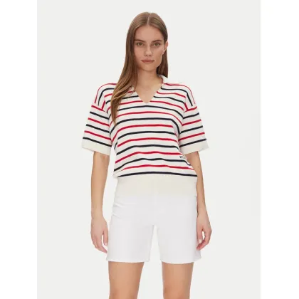 Zdjęcie Tommy Hilfiger Sweter Mini Stp Co Open Polo Ss Swt WW0WW45400 Kolorowy Regular Fit