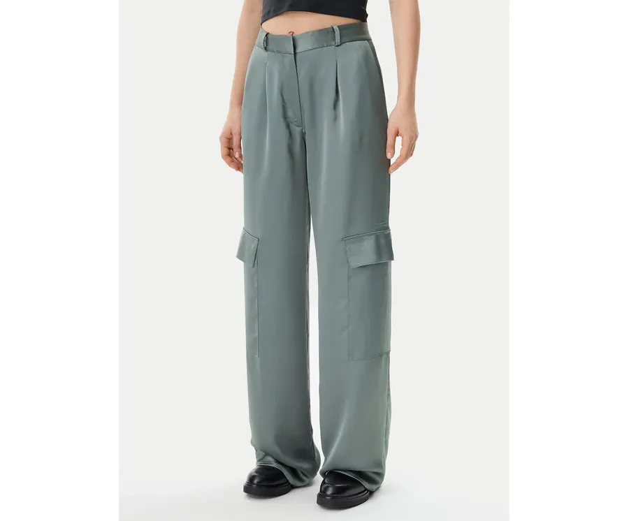 obrazek 1 HUGO Spodnie materiałowe Hanira-1 50530080 Zielony Relaxed Fit
