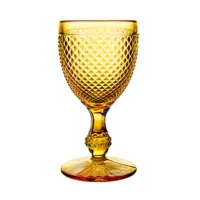 Picture A set of four classic Ambar water goblets with rich relief decoration - Vista Alegre