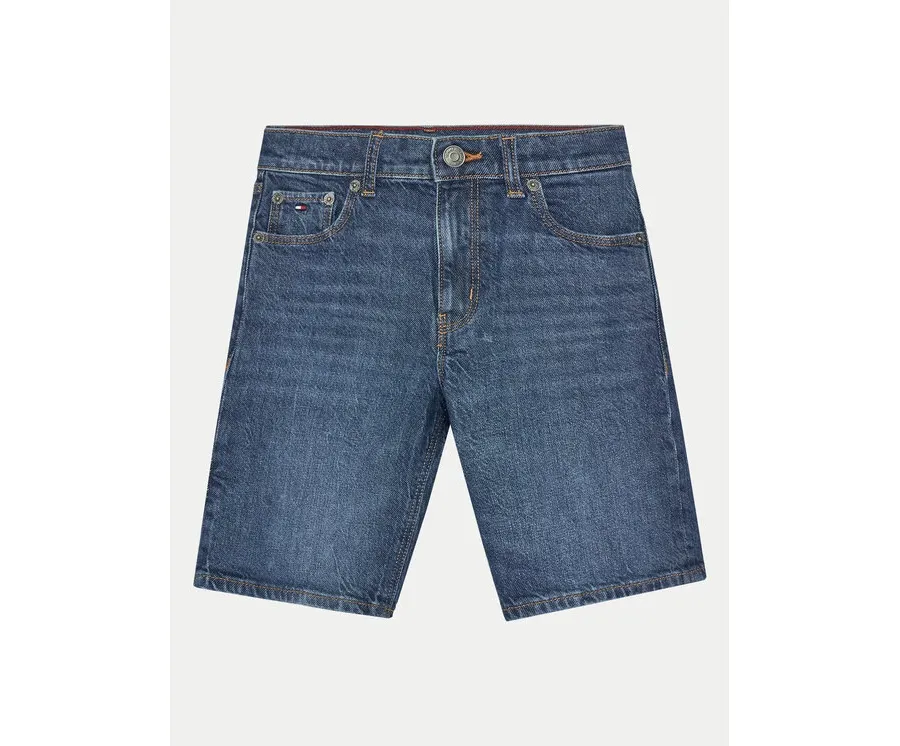 obrazek 1 Tommy Hilfiger Szorty jeansowe KB0KB09322 Granatowy Regular Fit