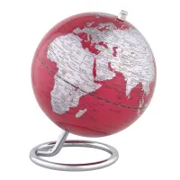 Picture Original globe of Galilee in red and silver
