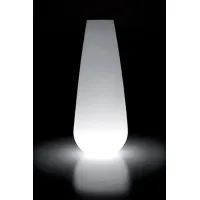 Zdjęcie Designerski wazon w stylu minimalistycznym do nowoczesnych ogrodów lub wnętrz podświetlany lampą led - Plust