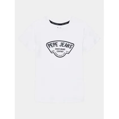 Zdjęcie Pepe Jeans T-Shirt Regen PB503848 Biały Regular Fit