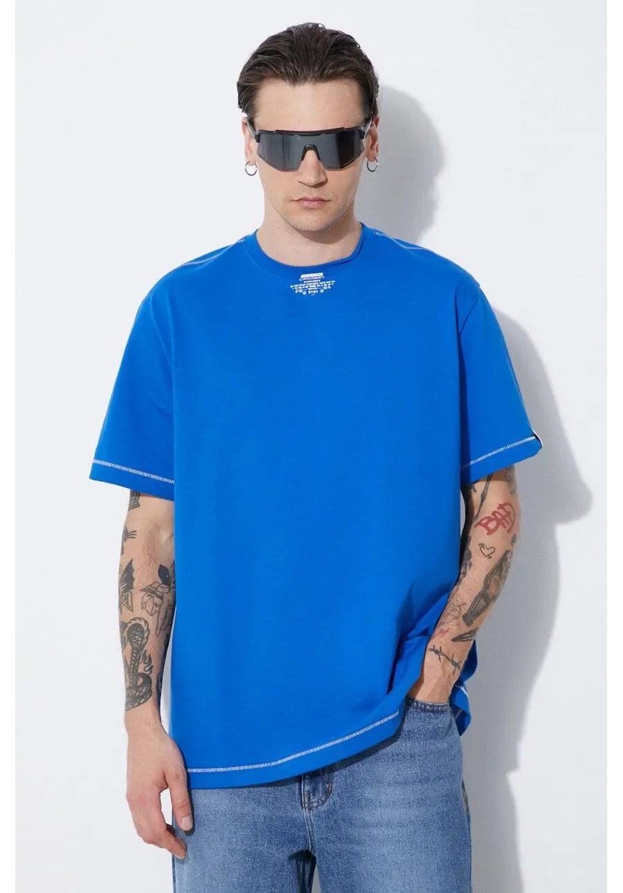 obrazek 1 Ader Error t-shirt Tee męski kolor niebieski gładki BN01SSTS0103