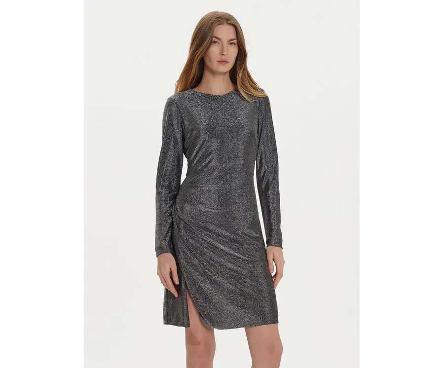 obrazek 1 DKNY Sukienka koktajlowa DD4GAA85 Srebrny Regular Fit