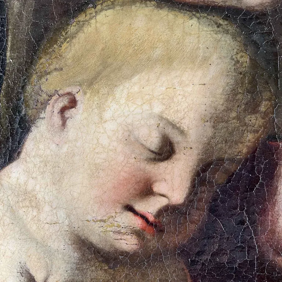 obrazek 3 Madonna z Dzieciątkiem, koniec XVII w obraz olejny na płótnie