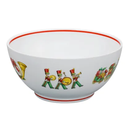 Zdjęcie Porcelanowa duża okrągła miska ze świątecznej kolekcji Christmas Magic - Vista Alegre