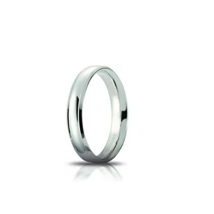 Zdjęcie Stylowa Obrączka włoska z białego złota o szerokości 4mm