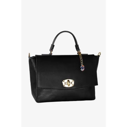 Zdjęcie Czarna elegancka torebka na ramię - Terrida