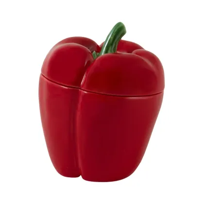 Picture A unique ceramic box in the shape of a pepper - Bordallo Pinheiro