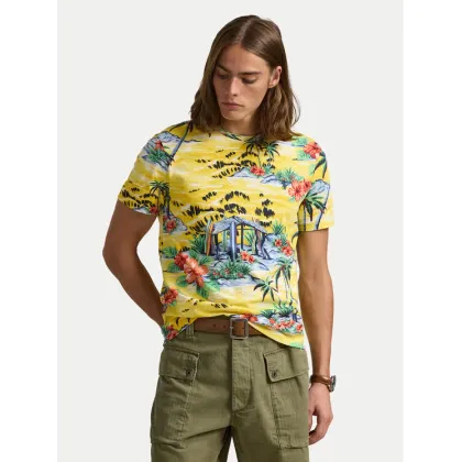 Zdjęcie Polo Ralph Lauren T-Shirt 710963813001 Żółty Custom Slim Fit