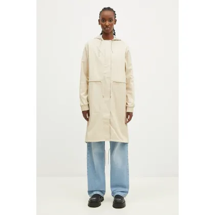 Zdjęcie Rains kurtka String W Parka W3 damska kolor beżowy przejściowa 18550.95