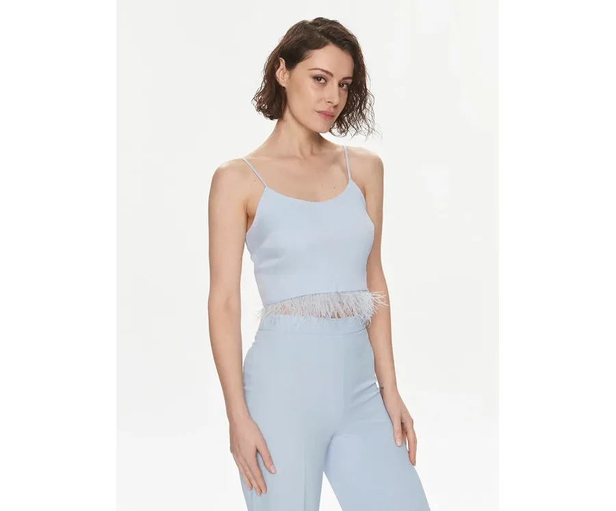 obrazek 1 TWINSET Top 241TP2371 Błękitny Regular Fit