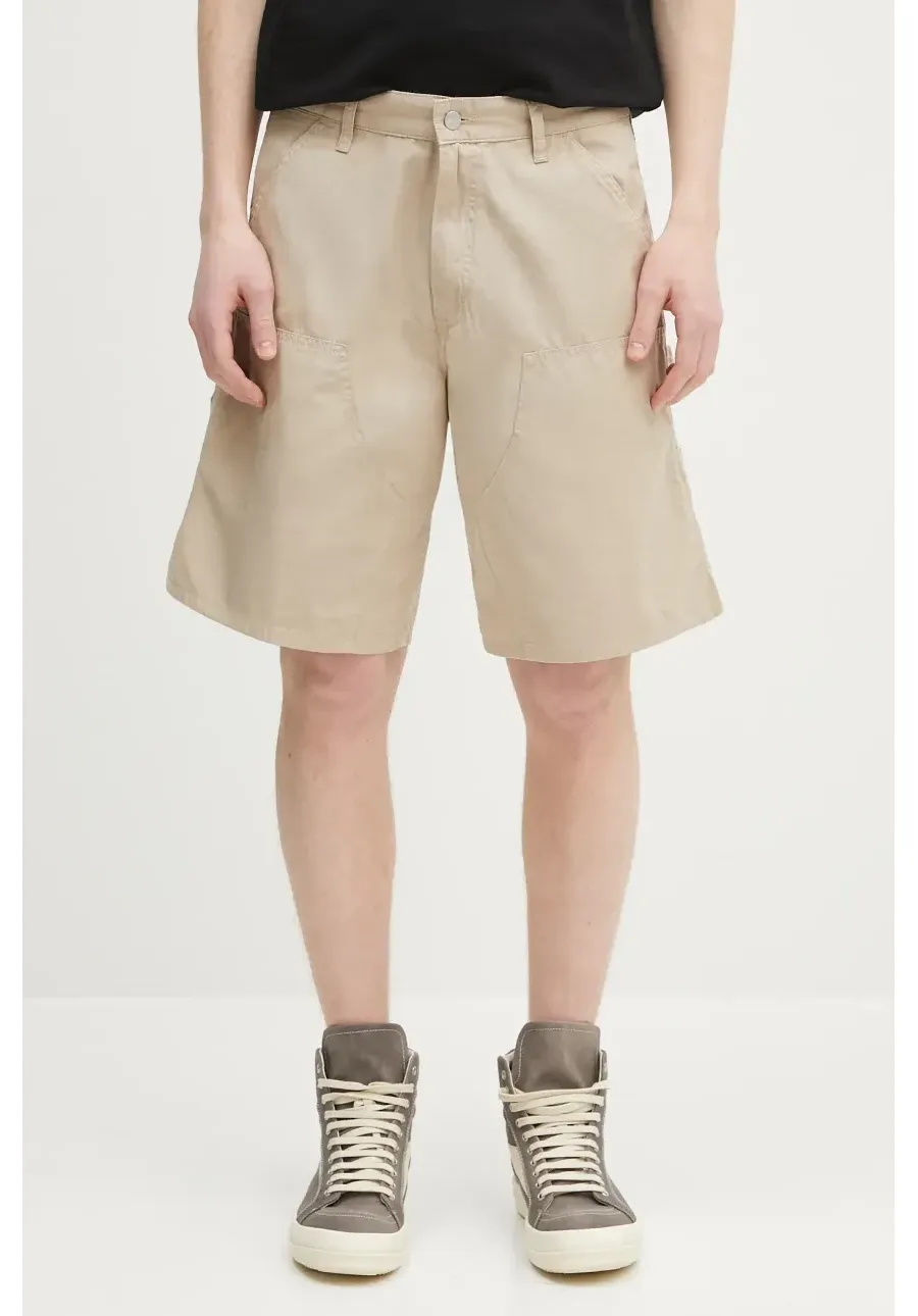 obrazek 1 Carhartt WIP szorty bawełniane Double Knee Short męskie kolor beżowy I034794.G102