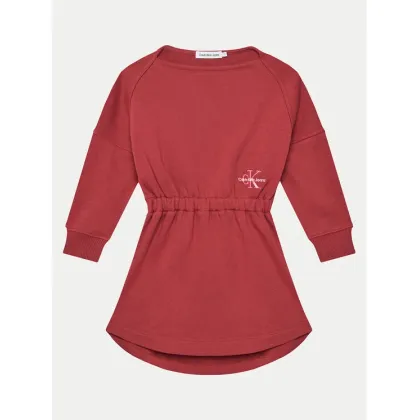 Zdjęcie Calvin Klein Jeans Sukienka dzianinowa Monogram IG0IG02316 M Czerwony Relaxed Fit