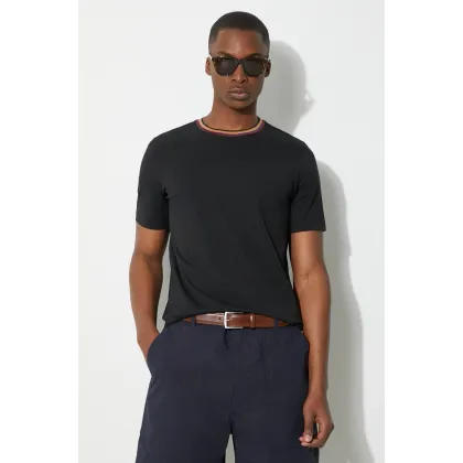 Zdjęcie Paul Smith t-shirt bawełniany męski kolor czarny gładki M1R-697PS-H00084