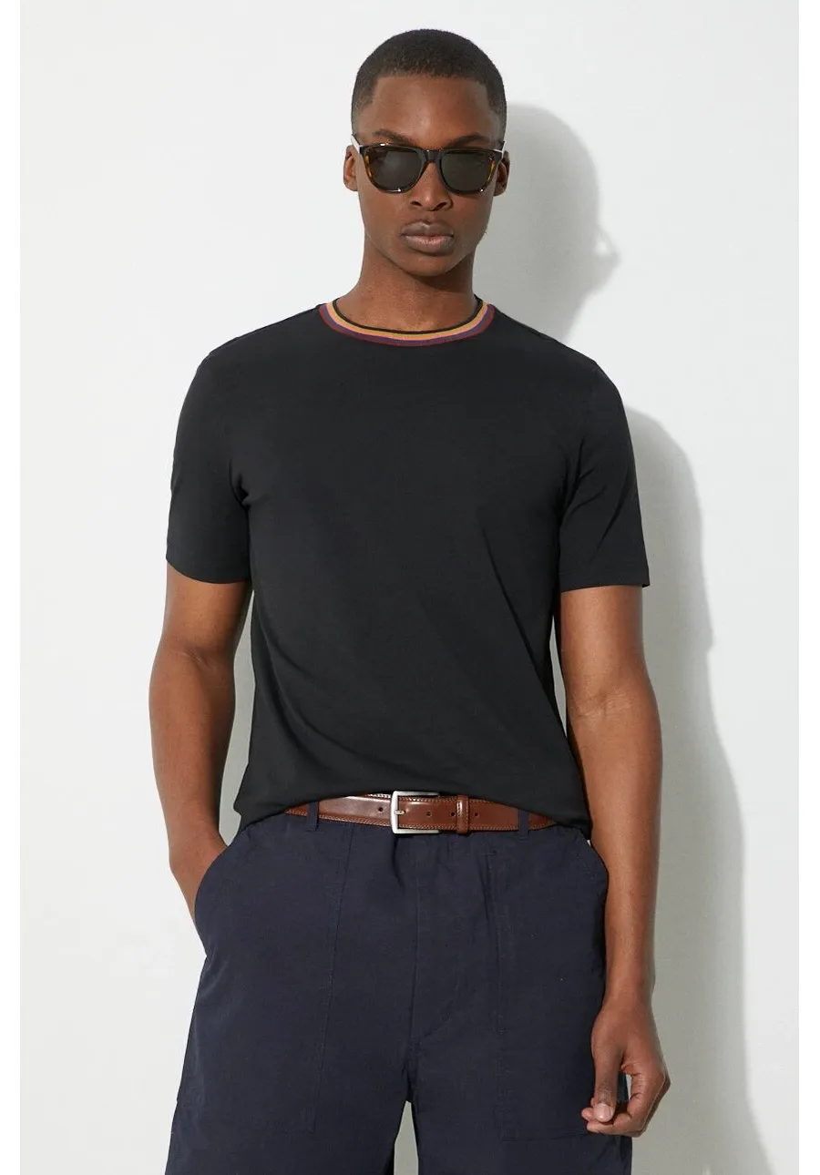 obrazek 1 Paul Smith t-shirt bawełniany męski kolor czarny gładki M1R-697PS-H00084
